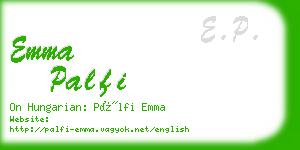 emma palfi business card